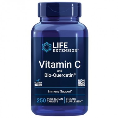 Витамин C Life Extension Vitamin C and Bio-Quercetin 1000 mg/15 mg 250 Veg Tabs