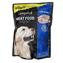 Леопольд Мясной корм с птицей для собак. 59% мяса. Пауч (дой-пак) 1375 г.