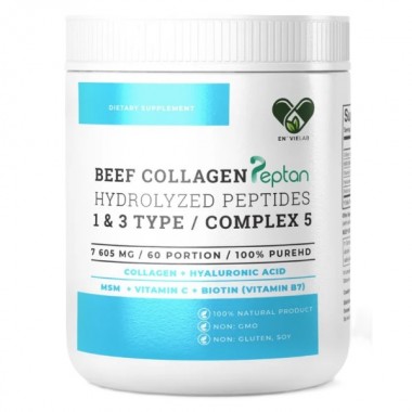 Коллаген En`vie Lab Beef Collagen Complex 5 (1&3 TYPE) 457 g /60 servings/ Pure