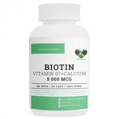 Биотин En`vie Lab Biotin 5000 mcg 60 Caps