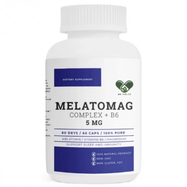 Мелатонин для сна En`vie Lab Melatomag 5 mg 60 Caps