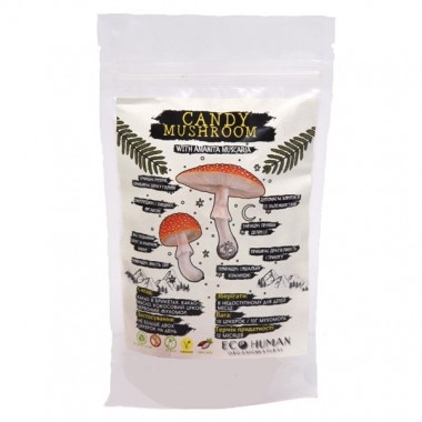 Заменитель питания Ecohuman Candy Mushroom With Amanita Muskaria 10 Bonbons