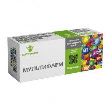 Мультивитамины Elit-Pharm Multifarm 40 Tabs