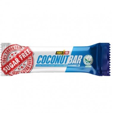 Углеводный батончик Power Pro Coconut Bar Sugar Free 50 g Coconut