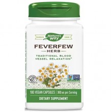Комплекс для профилактики давления и кровообращения Nature's Way Feverfew Herb 380 mg 180 Veg Caps NWY-12808