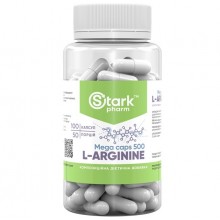 Аргинин для спорта Stark Pharm Stark L-Arginine Mega caps 500 mg 100 Caps Аргинин для спорта Stark Pharm Stark L-Arginine Mega caps 500 mg 100 Caps