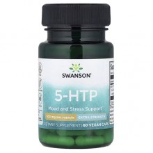 Триптофан Swanson 5-HTP Sleep Support 100 mg 60 Caps SWA-02518