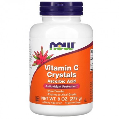 Витамин C NOW Foods Vitamin C Crystals, 8 oz 227 g /101 servings/ NF0790