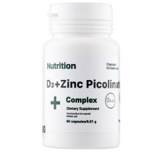 Витаминно-минеральный комплекс EntherMeal D3 + Zinc Picolinate Complex+ 60 Caps