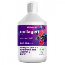 Хондропротектор (для спорта) Sporter Collagen peptide 200000, 500 ml /40 servings/ Berry