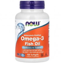 Омега 3 NOW Foods Omega-3 Molecularly Distilled Softgels 100 Softgels Омега 3 NOW Foods Omega-3 Molecularly Distilled Softgels 100 Softgels