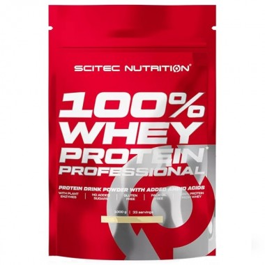 Протеин Scitec Nutrition 100% Whey Protein 1000 g /30 servings/ Strawberry