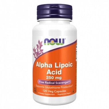 Альфа-липоевая кислота NOW Foods Alpha Lipoic Acid 250 mg 120 Veg Caps
