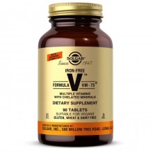 Витаминно-минеральный комплекс Solgar Formula V VM-75 Multiple Vitamins with Chelated Minerals Iron Free 90 Tabs Витаминно-минеральный комплекс Solgar Formula V VM-75 Multiple Vitamins with Chelated Minerals Iron Free 90 Tabs