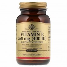 Витамин E Solgar Natural Vitamin E 400 IU Pure d-Alpha Tocopherol 100 Softgels Витамин E Solgar Natural Vitamin E 400 IU Pure d-Alpha Tocopherol 100 Softgels