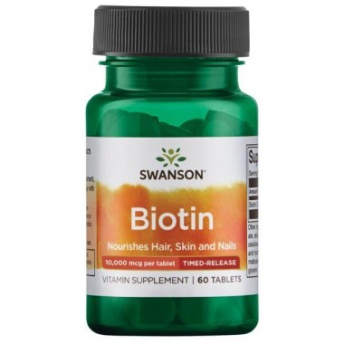 Биотин Swanson Biotin Timed Release 10000 mcg 60 Tabs Биотин Swanson Biotin Timed Release 10000 mcg 60 Tabs
