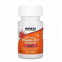 Витамин D NOW Foods Vitamin D-3 10000 IU 240 Softgels Витамин D NOW Foods Vitamin D-3 10000 IU 240 Softgels