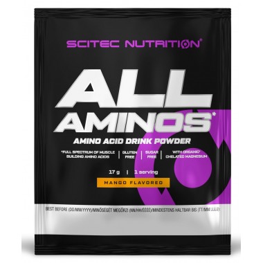 Аминокомплекс для спорта Scitec Nutrition All Aminos 17 g Mango Аминокомплекс для спорта Scitec Nutrition All Aminos 17 g Mango