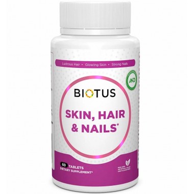 Комплекс для кожи, волос, ногтей Biotus Hair, Skin & Nails 60 Tabs BIO-531200