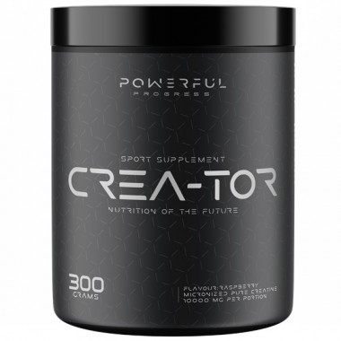Креатин моногидрат Powerful Progress Crea-Tor Micronized 300 g /60 servings/ Raspberry