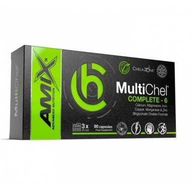 Мультиминералы для спорта Amix Nutrition ChelaZone MultiChel Complete 6 Bisglycinate Chelate 90 Veg Caps