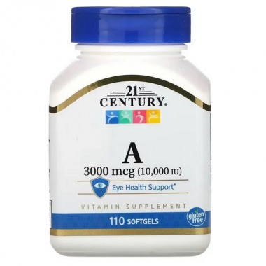 Витамин A 21st Century Vitamin A 3000 mcg 110 Softgels Витамин A 21st Century Vitamin A 3000 mcg 110 Softgels