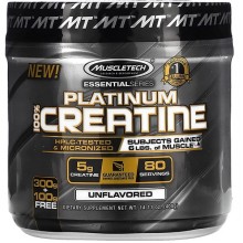 Креатин моногидрат MuscleTech Essential Series Platinum 100 % Creatine 400 g /80 servings/ Unflavored