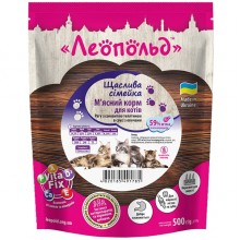 Леопольд Рагу с сочной телятиной в соусе с овощами для кошек, пауч 500 г (12шт/уп)