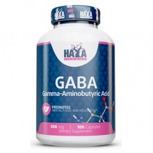 Аминокомплекс Haya Labs GABA 500 mg 100 Caps Аминокомплекс Haya Labs GABA 500 mg 100 Caps
