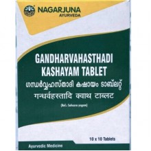 Смесь экстрактов Nagarjuna Gandharvahasthaadi Kashayam Tablet 100 Tabs