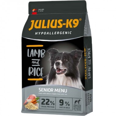  Julius K-9 Ягненок и Рис для старших собак Senior Lamb&Rice Гипоаллергенный. (12кг)