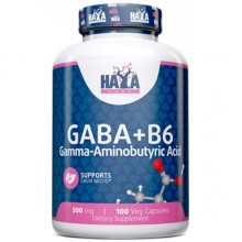 Аминокомплекс Haya Labs Gaba + B6 500 mg 100 Veg Caps Аминокомплекс Haya Labs Gaba + B6 500 mg 100 Veg Caps