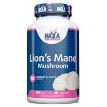 Комплекс для профилактики работы головного мозга Haya Labs Lion's Mane Mushroom 500 mg 60 Caps Комплекс для профилактики работы головного мозга Haya Labs Lion's Mane Mushroom 500 mg 60 Caps