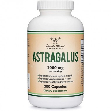 Корень астрагала Double Wood Astragalus 1000 mg (2 caps per serving) 300 Caps