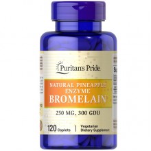 Бромелайн Puritan's Pride Bromelain 250 mg 120 Caplets Бромелайн Puritan's Pride Bromelain 250 mg 120 Caplets