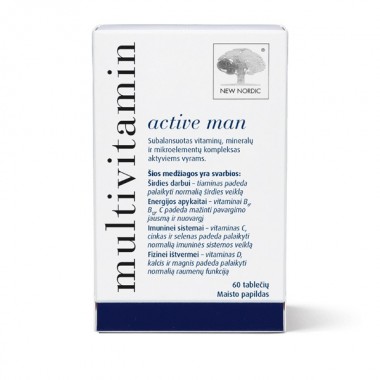 Витаминно-минеральный комплекс для мужчин New Nordic Multivitamin active man 60 Tabs