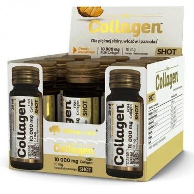 Хондропротектор (для спорта) Olimp Nutrition Collagen 10000 mg Shot БЛОК СТЕКЛО 9 х 25 ml Pineapple