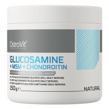 Хондропротектор (для спорта) OstroVit Glucosamine+MSM+Chondroitin Powder 150 g /60 servings/ Natural Хондропротектор (для спорта) OstroVit Glucosamine+MSM+Chondroitin Powder 150 g /60 servings/ Natural