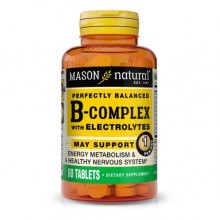 В комплекс Mason Natural B-Complex With Electrolytes 60 Tabs