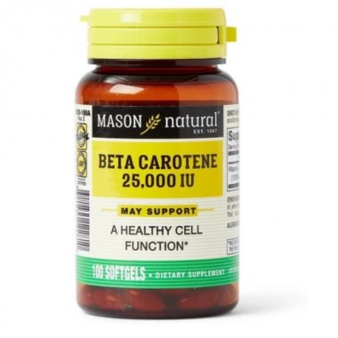 Витамин A Mason Natural Beta Carotene 25,000 IU 100 Caps
