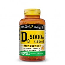 Витамин D Mason Natural Vitamin D3 5000 IU 50 Caps Витамин D Mason Natural Vitamin D3 5000 IU 50 Caps
