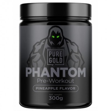 Комплекс до тренировки Pure Gold Protein Phantom Pre-Workout 300 g /15 servings/ Pineapple Paradise Комплекс до тренировки Pure Gold Protein Phantom Pre-Workout 300 g /15 servings/ Pineapple Paradise