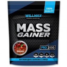 Гейнер Willmax Mass Gainer 2000 g /20 servings/ Cherry