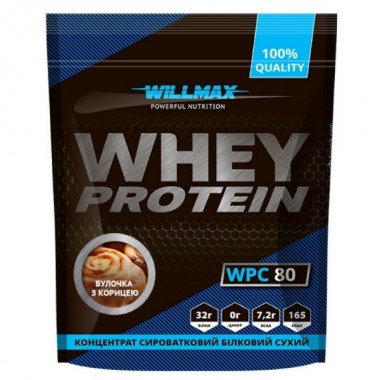 Протеин Willmax Whey Protein 80 920 g /23 servings/ Cinnamon Bun