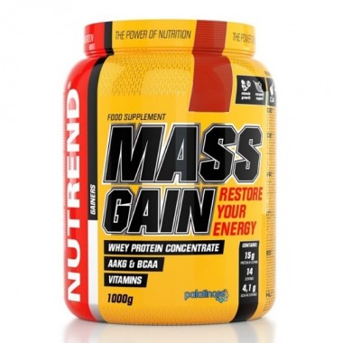 Гейнер Nutrend Mass Gain 1000 g /15 servings/ Vanilla
