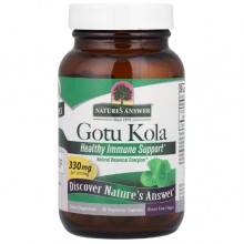 Готу кола Nature's Answer Gotu Kola, Healthy Immune Support 330 mg 60 Veg Caps
