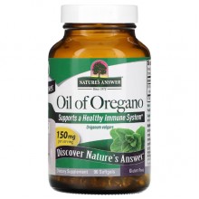 Масло Орегано Nature's Answer Oil of Oregano 150 mg 90 Softgels Масло Орегано Nature's Answer Oil of Oregano 150 mg 90 Softgels