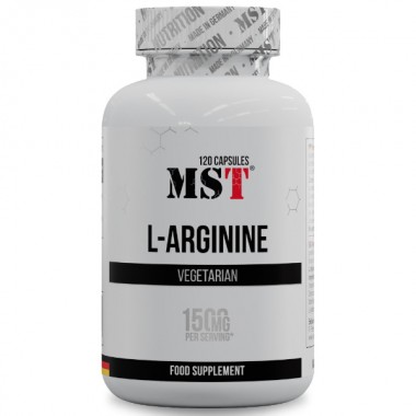 Аргинин для спорта MST Nutrition L-Arginine 120 Caps