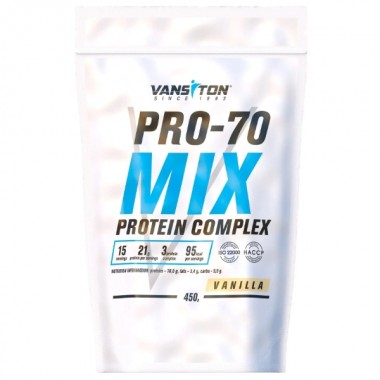 Протеин Vansiton Pro-70 Mix 450 g /15 servings/ Vanilla