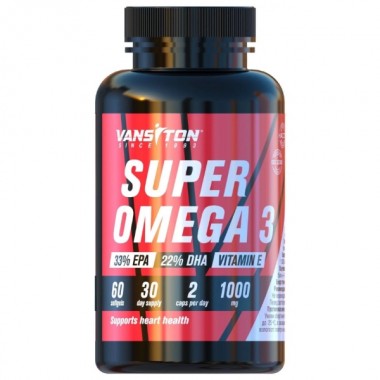 Омега для спорта Vansiton Super Omega 3 60 Caps Омега для спорта Vansiton Super Omega 3 60 Caps